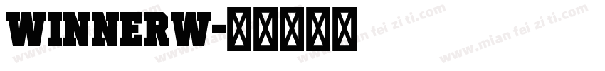 winnerw字体转换