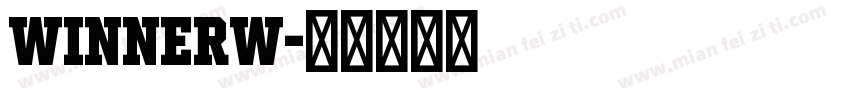 winnerw字体转换
