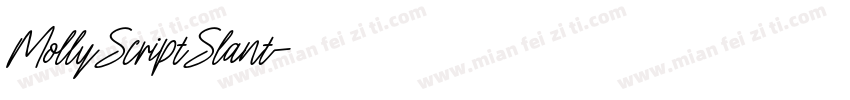 MollyScriptSlant字体转换