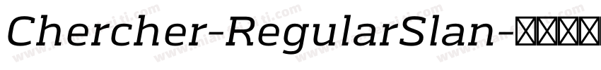 Chercher-RegularSlan字体转换