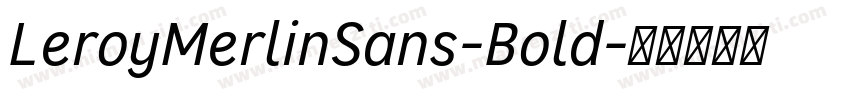 LeroyMerlinSans-Bold字体转换
