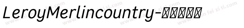 LeroyMerlincountry字体转换