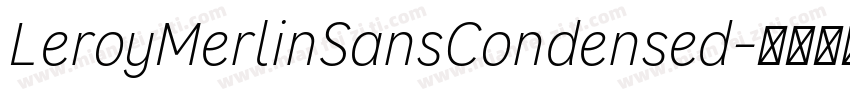 LeroyMerlinSansCondensed字体转换