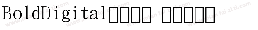 BoldDigital数字字体字体转换