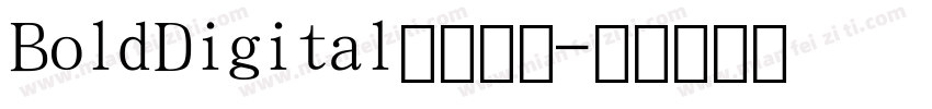 BoldDigital数字字体字体转换