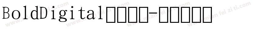 BoldDigital数字字体字体转换