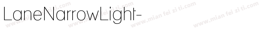 LaneNarrowLight字体转换