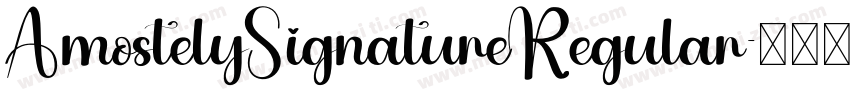 AmostelySignatureRegular字体转换