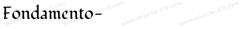 Fondamento字体转换
