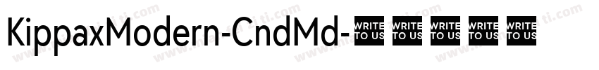 KippaxModern-CndMd字体转换