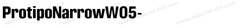 ProtipoNarrowW05字体转换