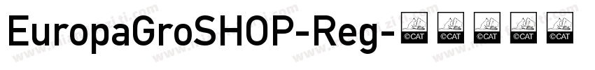 EuropaGroSHOP-Reg字体转换