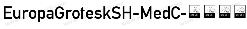 EuropaGroteskSH-MedC字体转换
