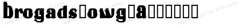 Brogads-owg1A字体转换