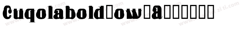 Cupolabold-ow1A字体转换