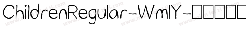 ChildrenRegular-WmlY字体转换