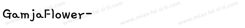 GamjaFlower字体转换