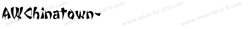 AWChinatown字体转换