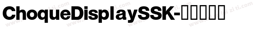 ChoqueDisplaySSK字体转换