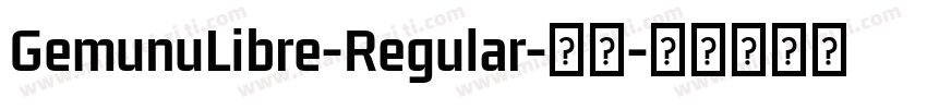 GemunuLibre-Regular-普通字体转换