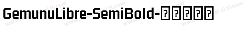 GemunuLibre-SemiBoId字体转换