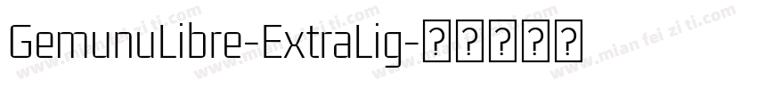 GemunuLibre-ExtraLig字体转换