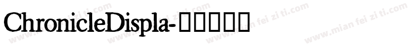 ChronicleDispla字体转换