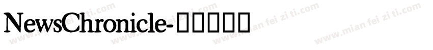 NewsChronicle字体转换