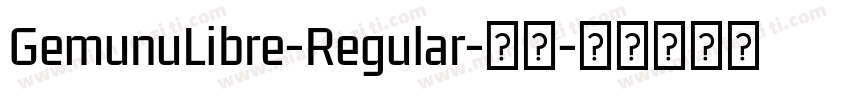 GemunuLibre-Regular-普通字体转换