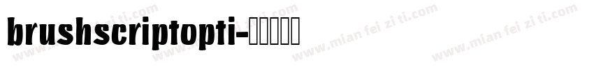 brushscriptopti字体转换