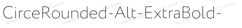 CirceRounded-Alt-ExtraBold字体转换
