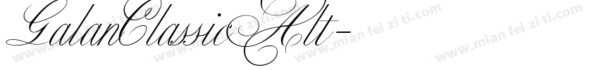 GalanClassicAlt字体转换