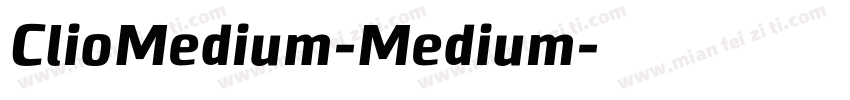 ClioMedium-Medium字体转换