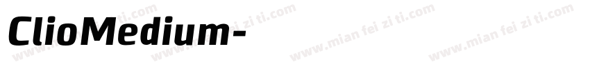 ClioMedium字体转换