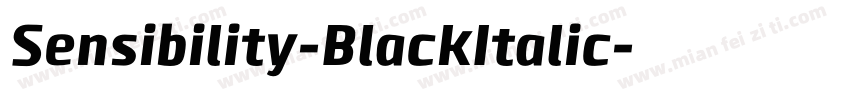 Sensibility-BlackItalic字体转换