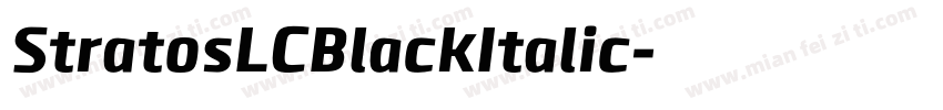 StratosLCBlackItalic字体转换