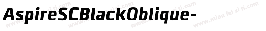 AspireSCBlackOblique字体转换
