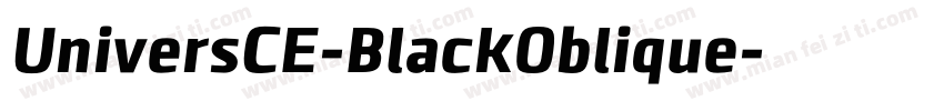 UniversCE-BlackOblique字体转换