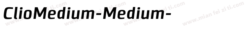 ClioMedium-Medium字体转换