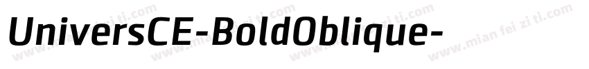 UniversCE-BoldOblique字体转换