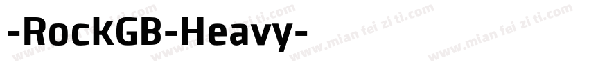 -RockGB-Heavy字体转换