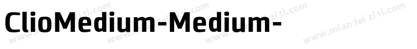 ClioMedium-Medium字体转换