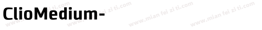 ClioMedium字体转换