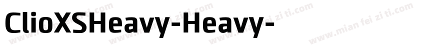 ClioXSHeavy-Heavy字体转换