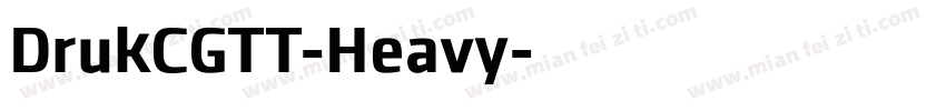 DrukCGTT-Heavy字体转换