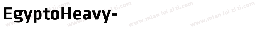 EgyptoHeavy字体转换