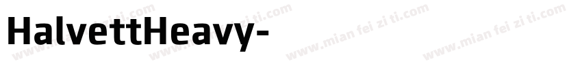 HalvettHeavy字体转换