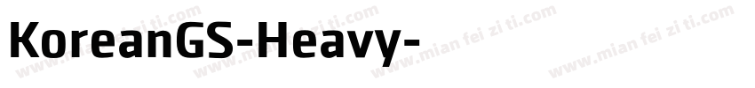 KoreanGS-Heavy字体转换