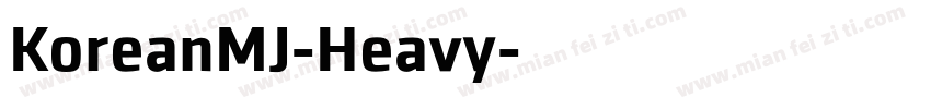 KoreanMJ-Heavy字体转换