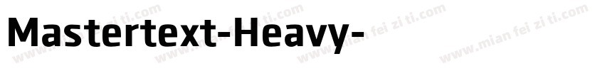 Mastertext-Heavy字体转换